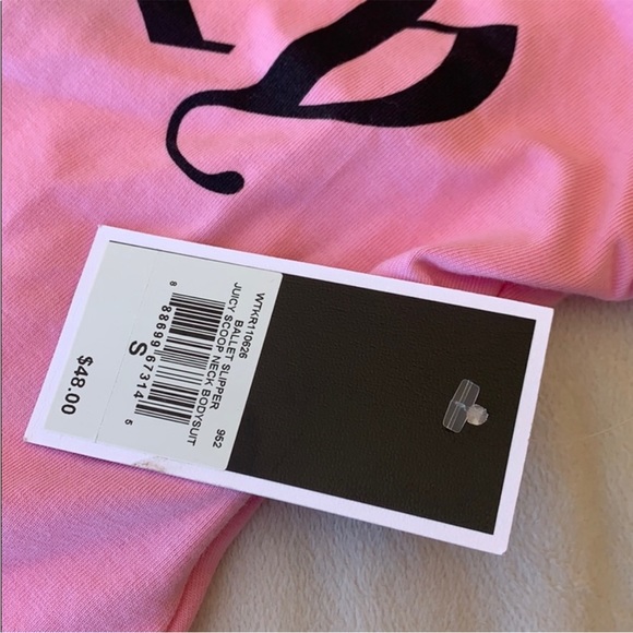New Juicy Couture pink thong bodysuit small - Picture 4 of 5